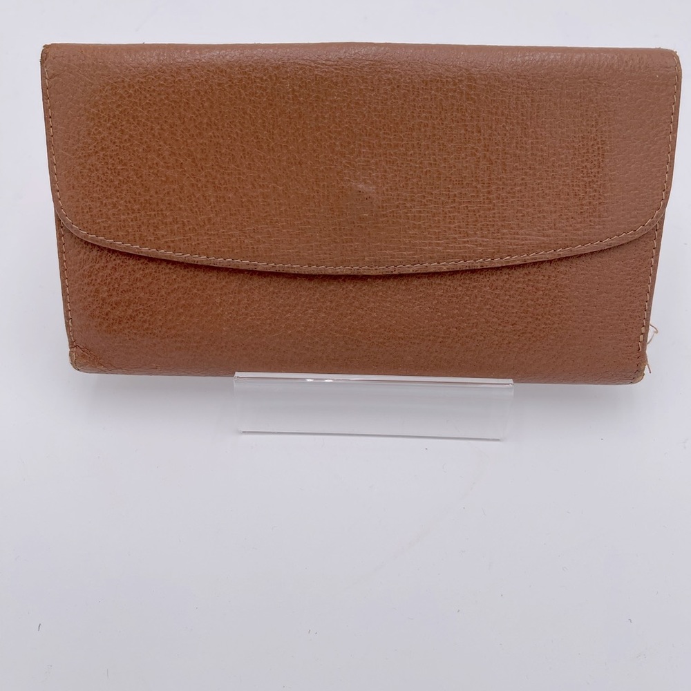 Gucci Brown Leather Wallet with Gold-Toned Closure - Picture 3 of 8